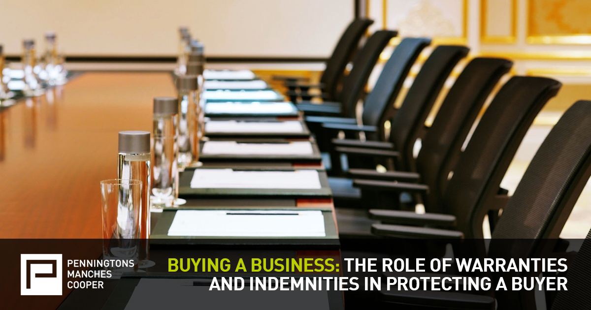 The role of warranties and indemnities in protecting a buyer